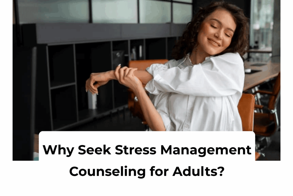 Stress management counseling for adults—guided breathing break at home office